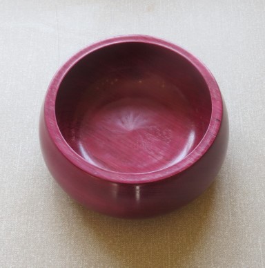 Purpleheart bowl by Matthew Jevons